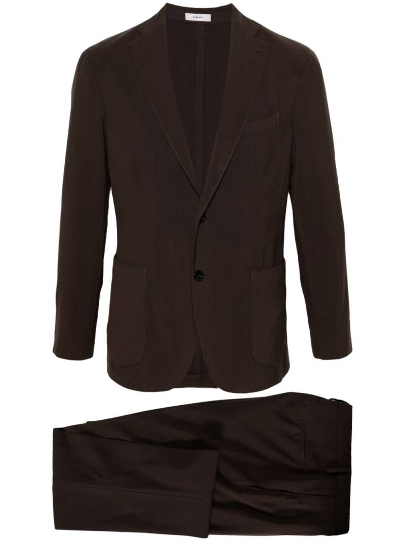 Boglioli single-breasted virgin wool blazer - Brown von Boglioli