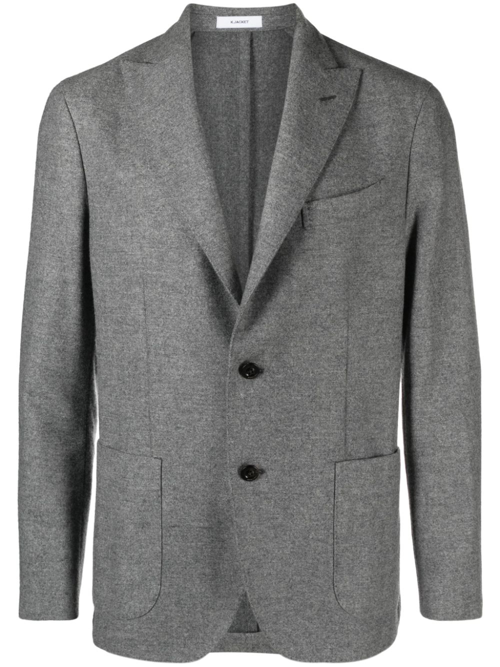 Boglioli single-breasted virgin wool blazer - Grey von Boglioli