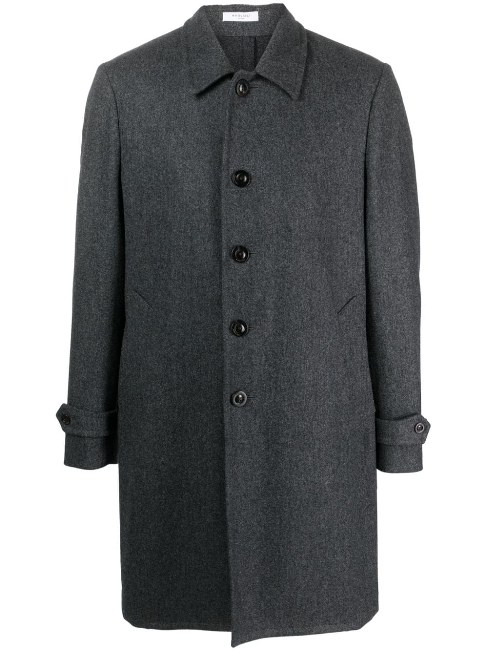 Boglioli single-breasted wool coat - Grey von Boglioli