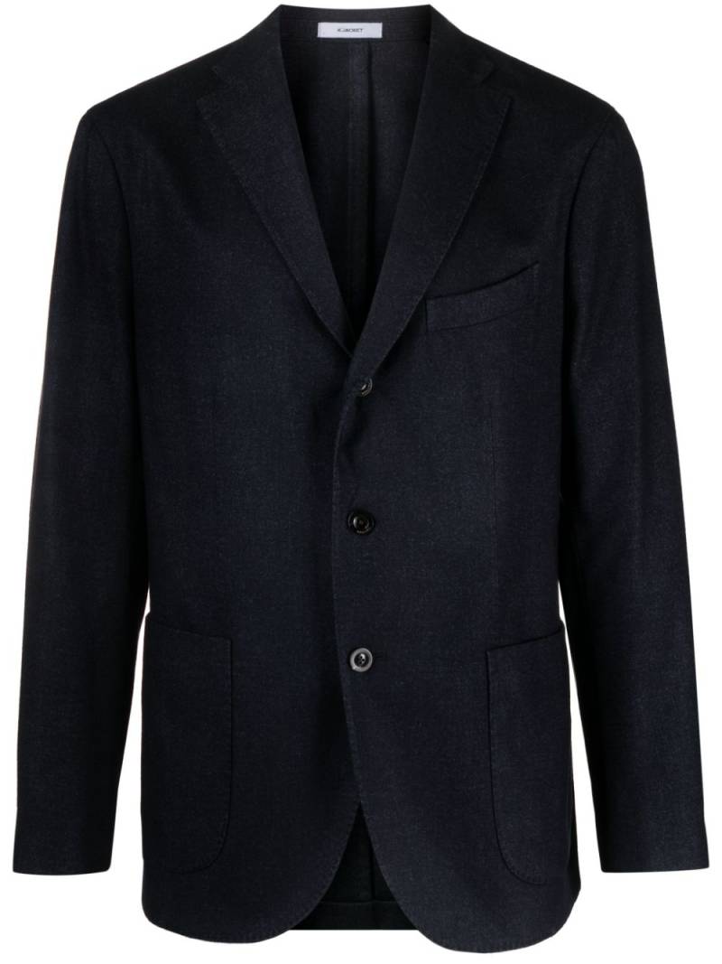 Boglioli slim-cut single-breasted blazer - Blue von Boglioli