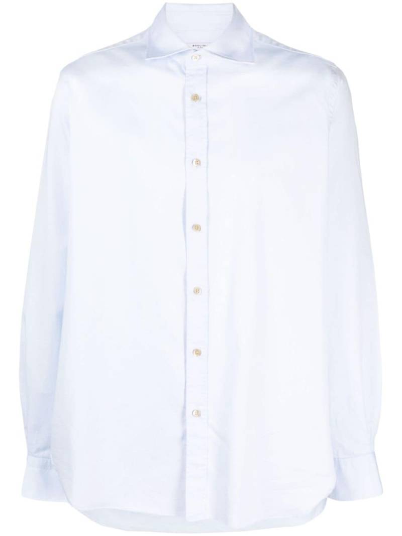 Boglioli spread-collar cotton shirt - Blue von Boglioli