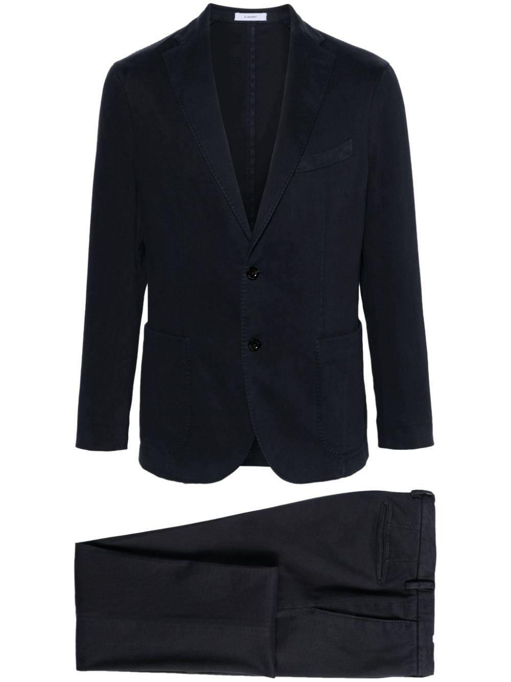 Boglioli stretch-cotton single-breasted suit - Blue von Boglioli