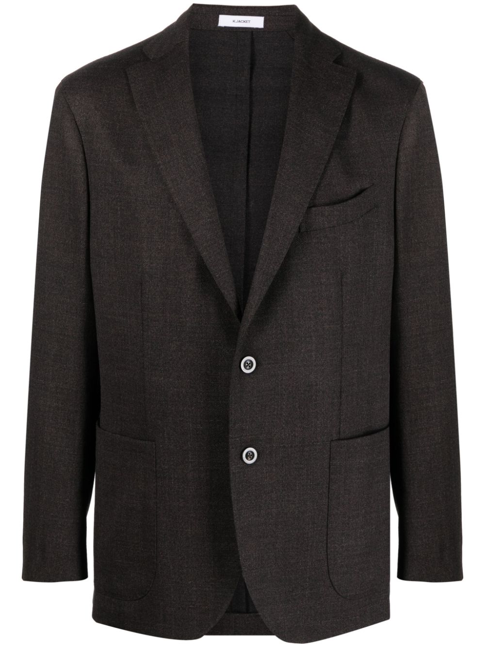 Boglioli virgin-wool single-breasted blazer - Brown von Boglioli