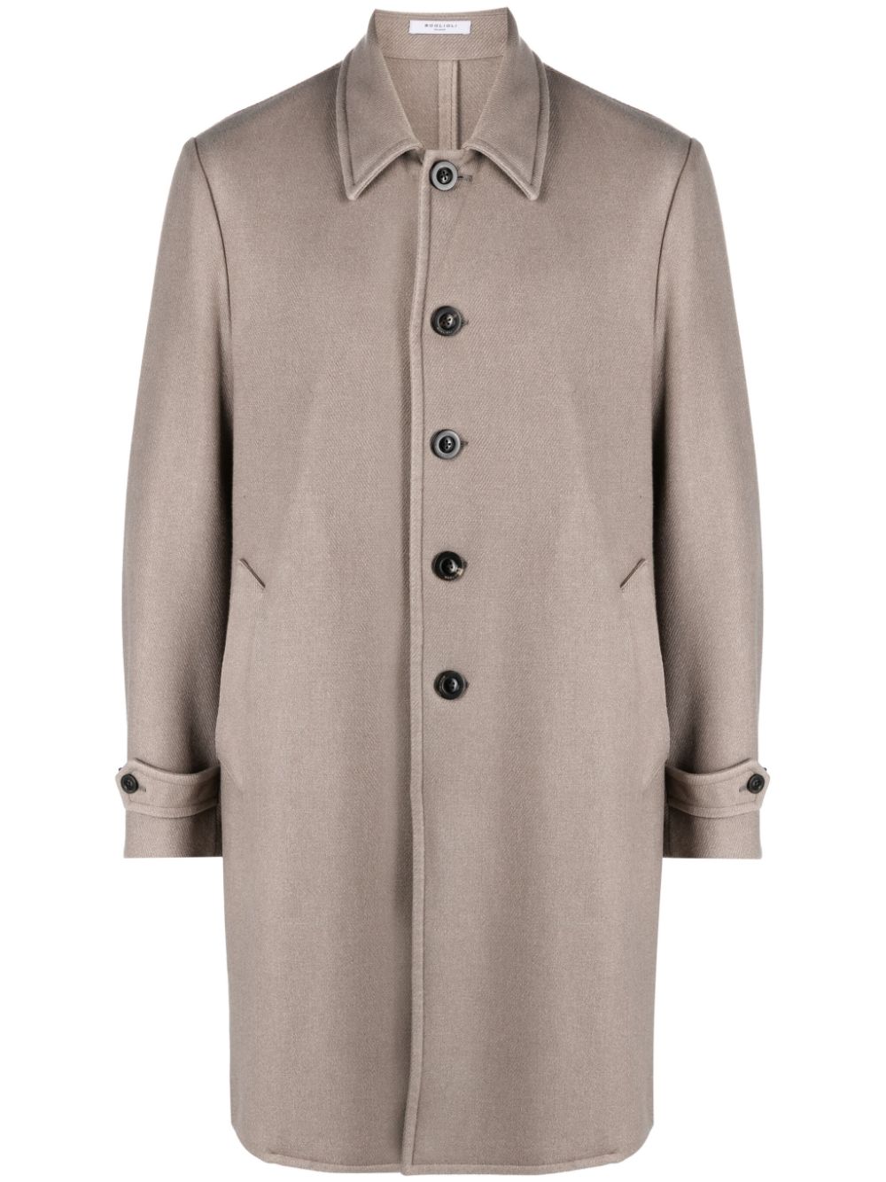 Boglioli virgin-wool single-breasted coat - Neutrals von Boglioli