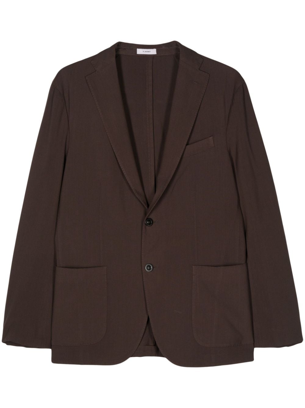 Boglioli wool single-breasted blazer - Brown von Boglioli