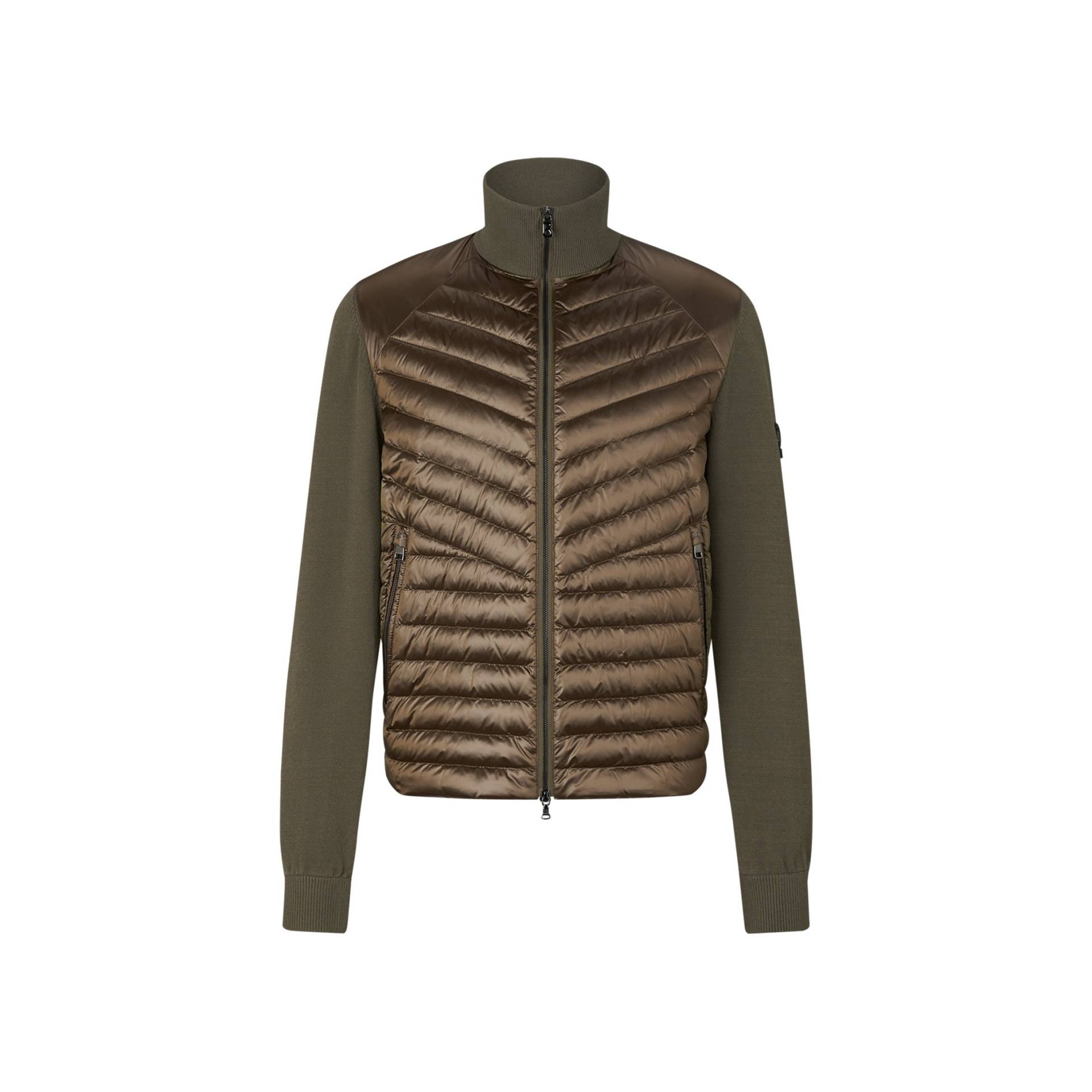 BOGNER Daunen-Strickjacke Alexio für Herren - Khaki von Bogner