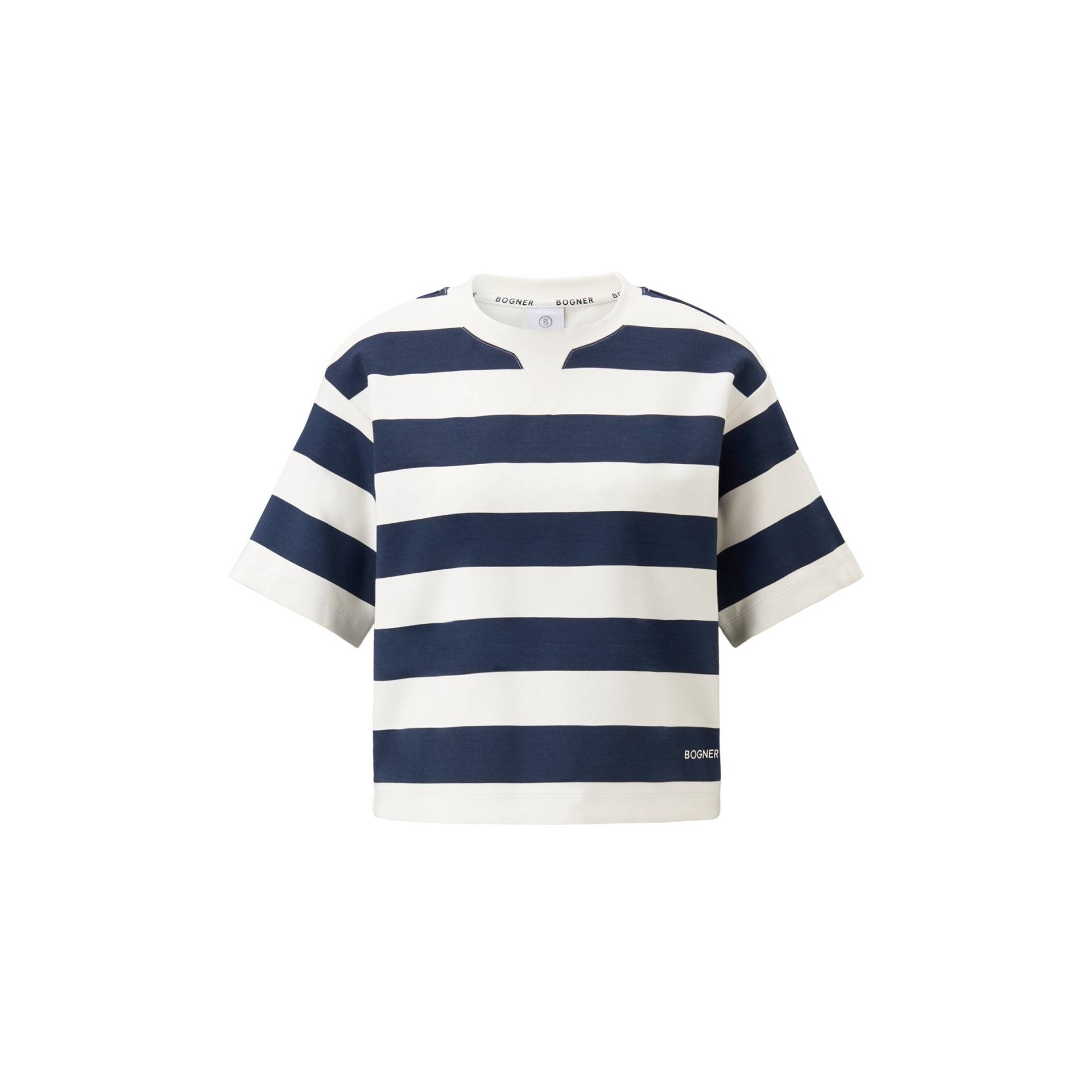BOGNER Kurzarm-Sweater Stacey für Damen - Navy-Blau/Off-White - 44 BOGNER Kurzarm-Sweater Stacey für Damen - Navy-Blau/Off-White - 44 von Bogner