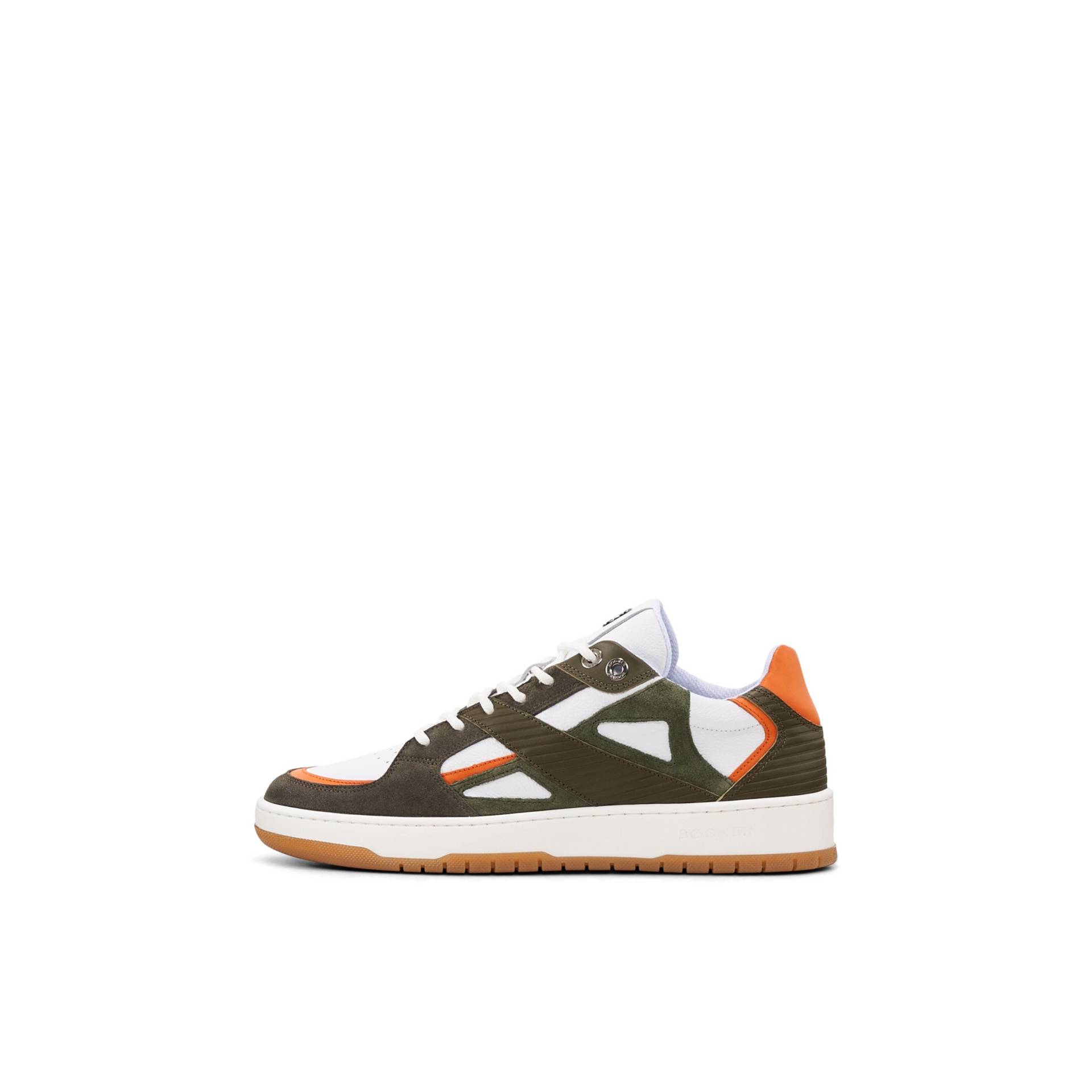 BOGNER Sneaker Los Angeles für Herren - Olive-Grün/Orange/Weiß von Bogner