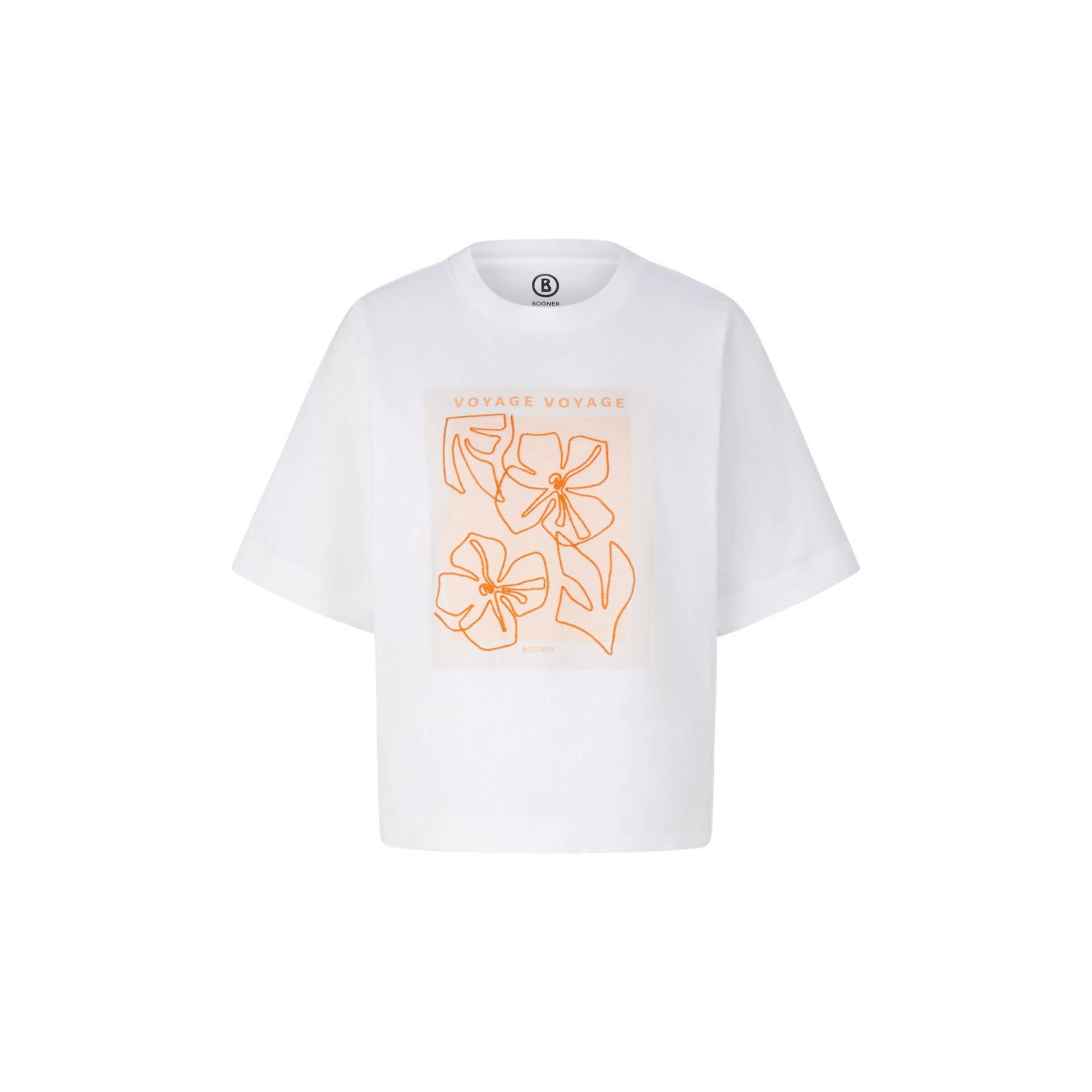 BOGNER T-Shirt Dorothy für Damen - Weiß/Orange von Bogner