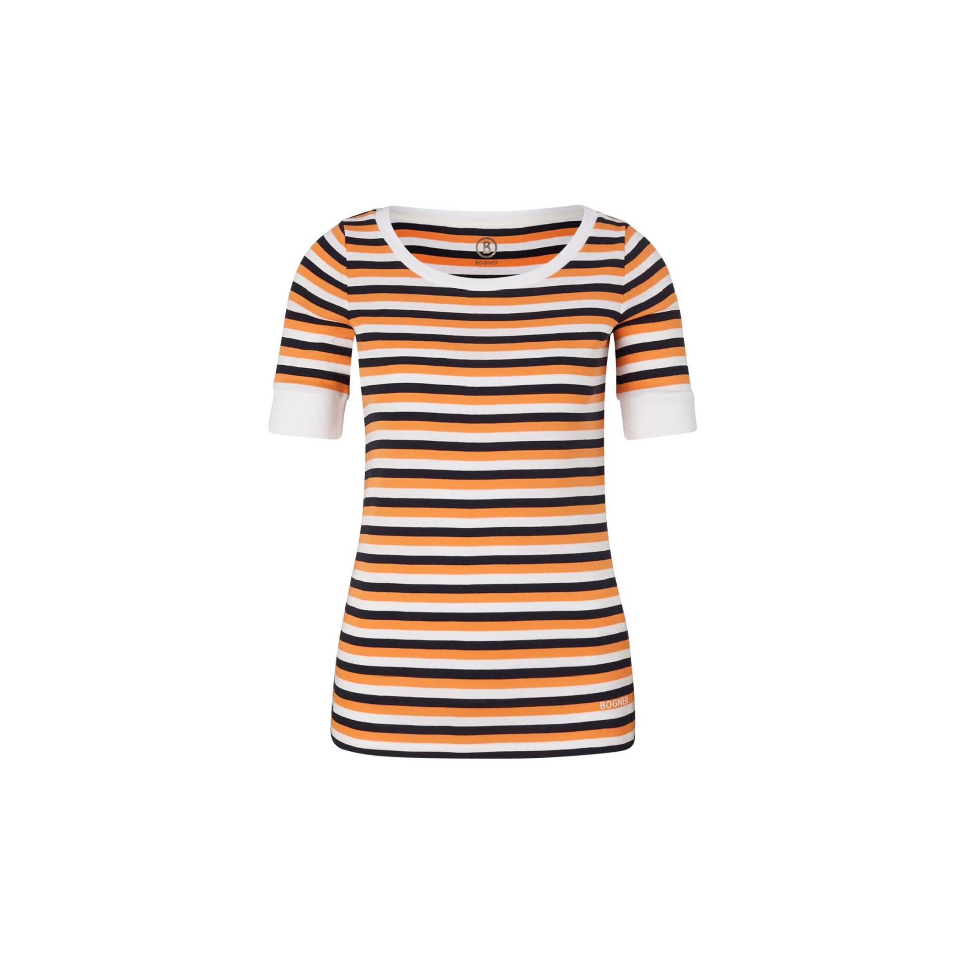 BOGNER T-Shirt Jackie für Damen - Orange/Navy-Blau von Bogner