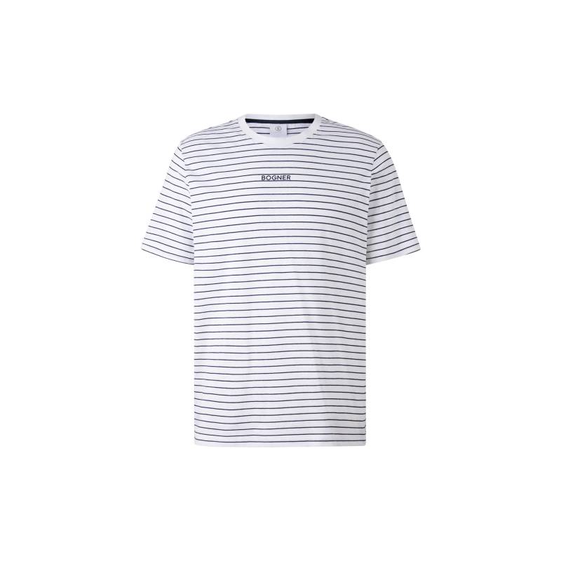 BOGNER T-Shirt Kosmo für Herren - Navy-Blau/Weiß - XXL von Bogner
