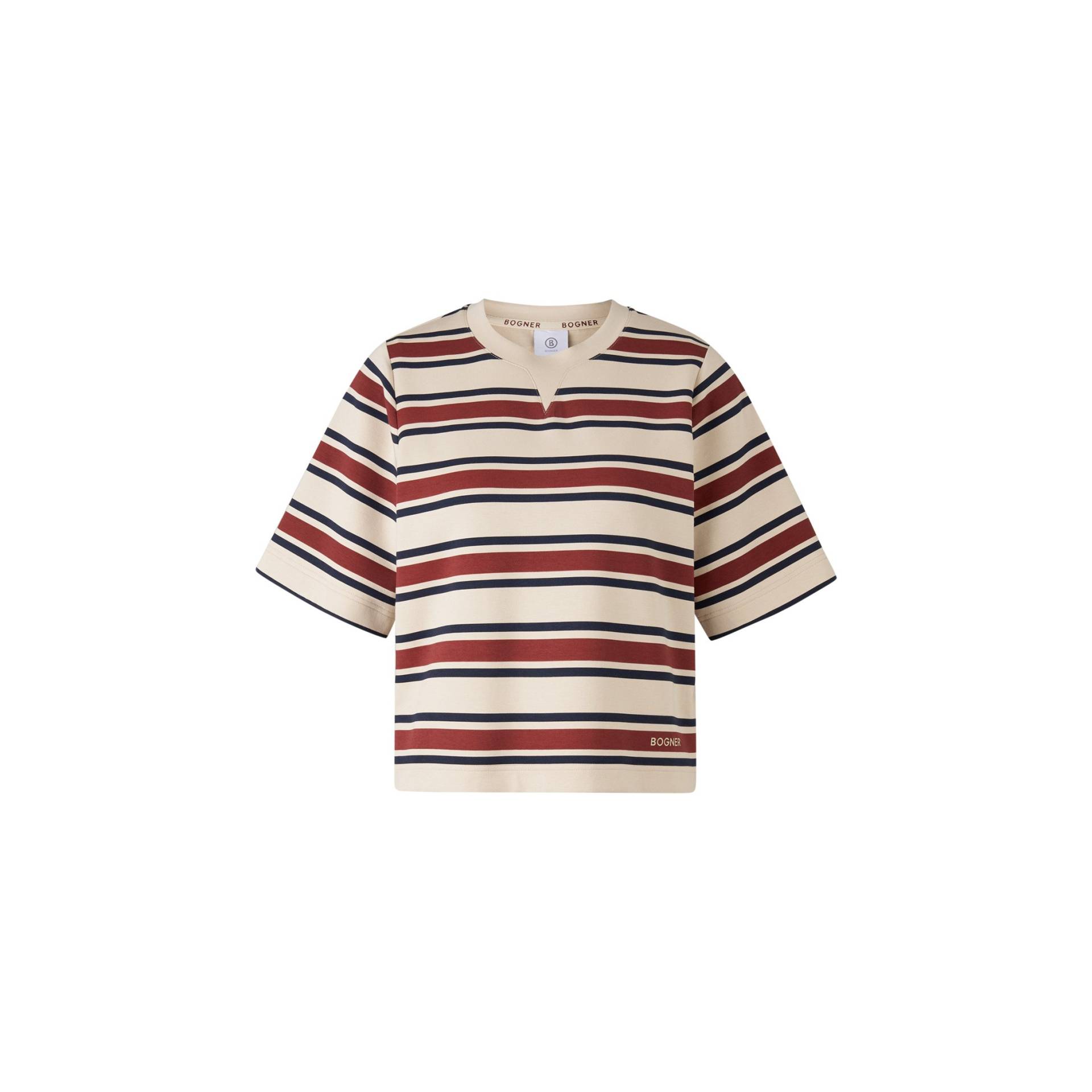 BOGNER T-Shirt Stacey für Damen - Creme/Weinrot/Navy-Blau - 44 BOGNER T-Shirt Stacey für Damen - Creme/Weinrot/Navy-Blau - 44 von Bogner
