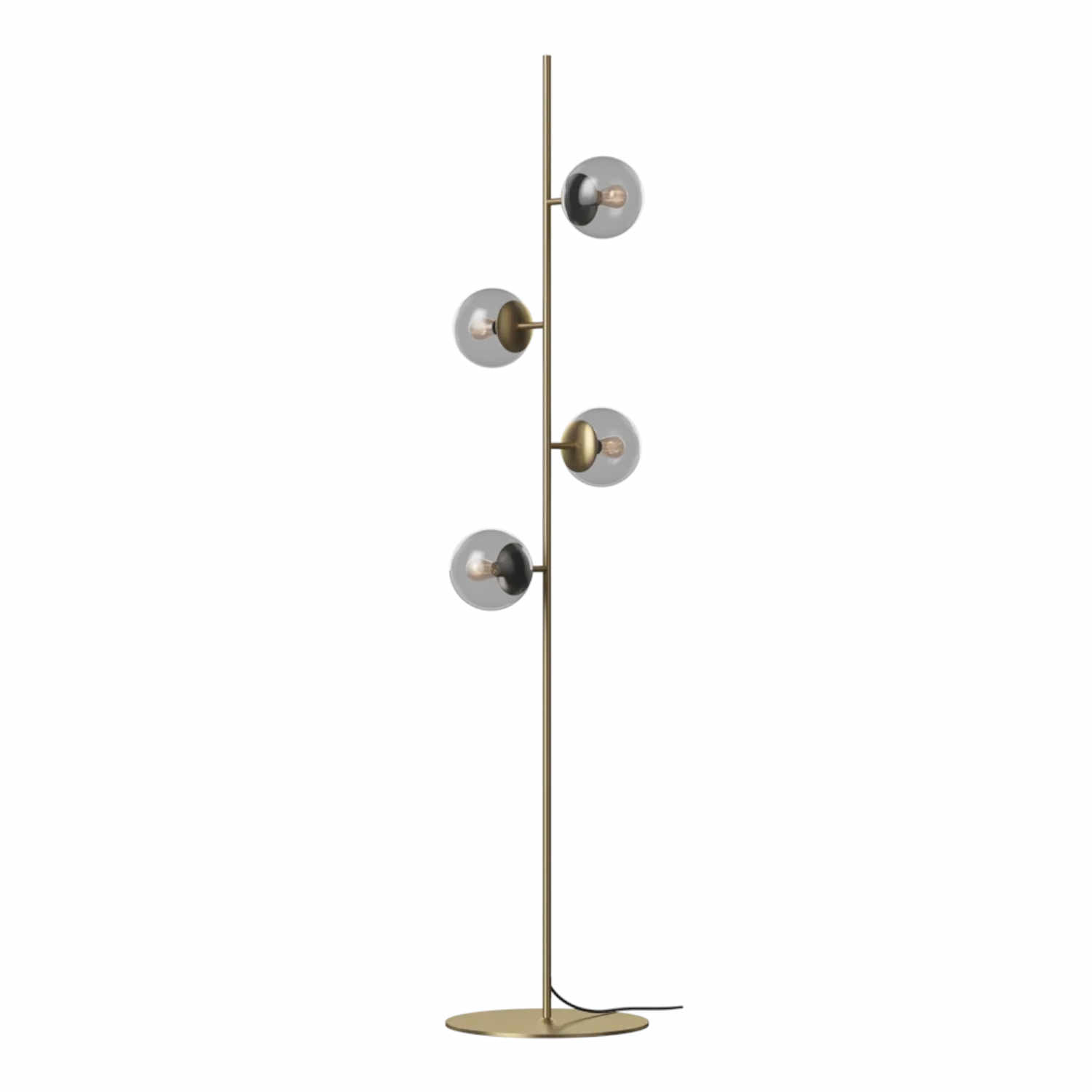 Orb Floor Lamp Stehleuchte, Farbe antique brass von Bolia