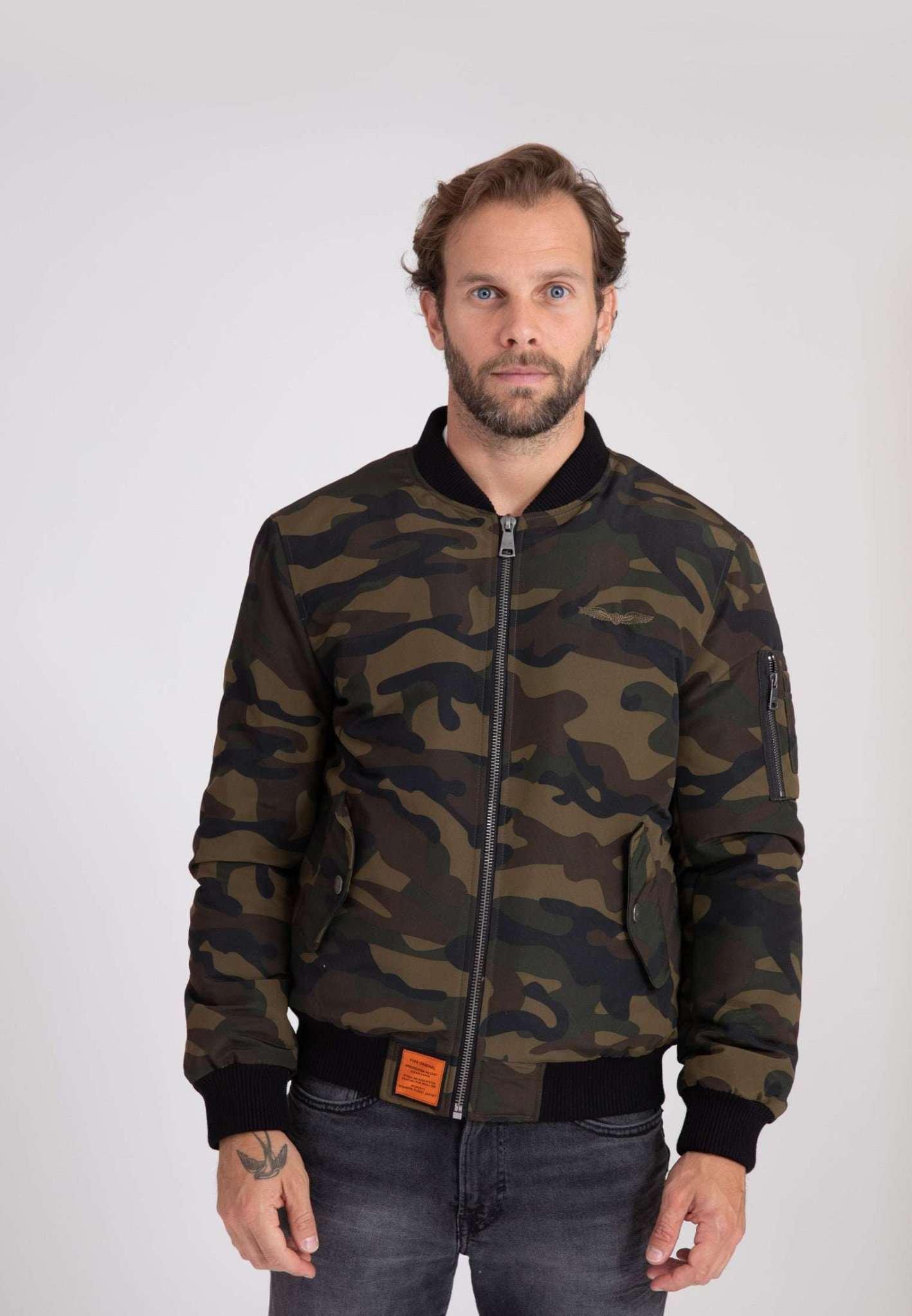 Bomberjacken Original M Bomberjacke Herren Grün XL von Bomber