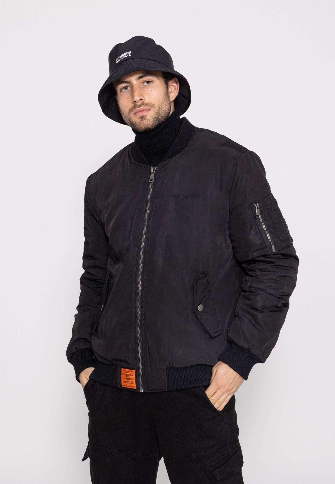 Bomberjacken Original M Bomberjacke Herren Schwarz M von Bomber