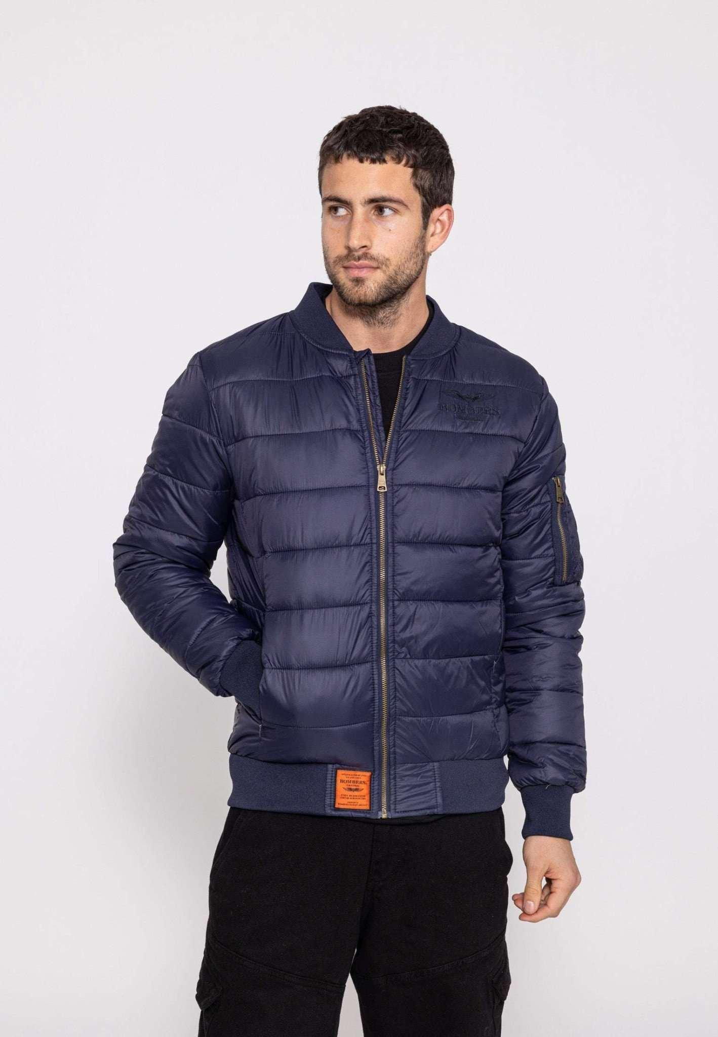 Daunenjacken Dallas M Daunenjacke Herren Blau XL von Bomber