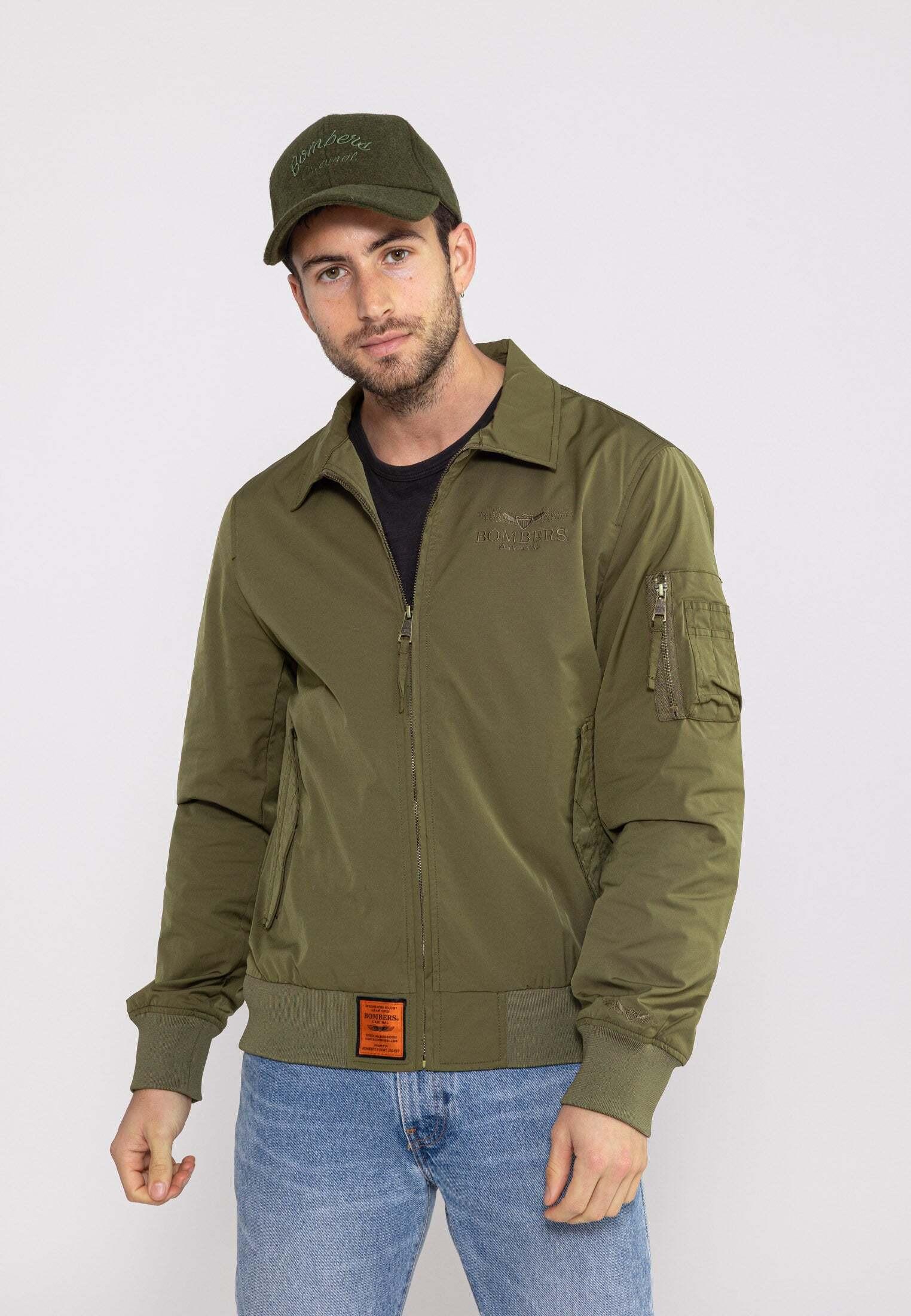 Jacken Hawk M Herren Khaki L von Bomber