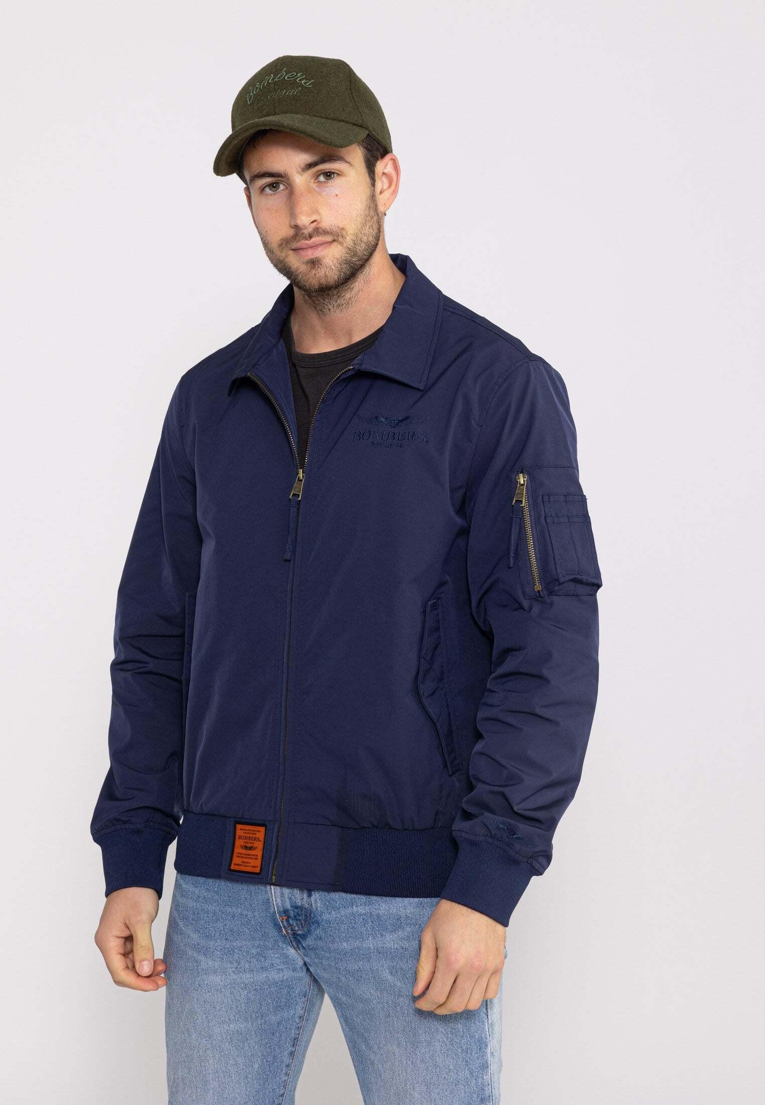 Jacken Hawk M Herren Marine L von Bomber