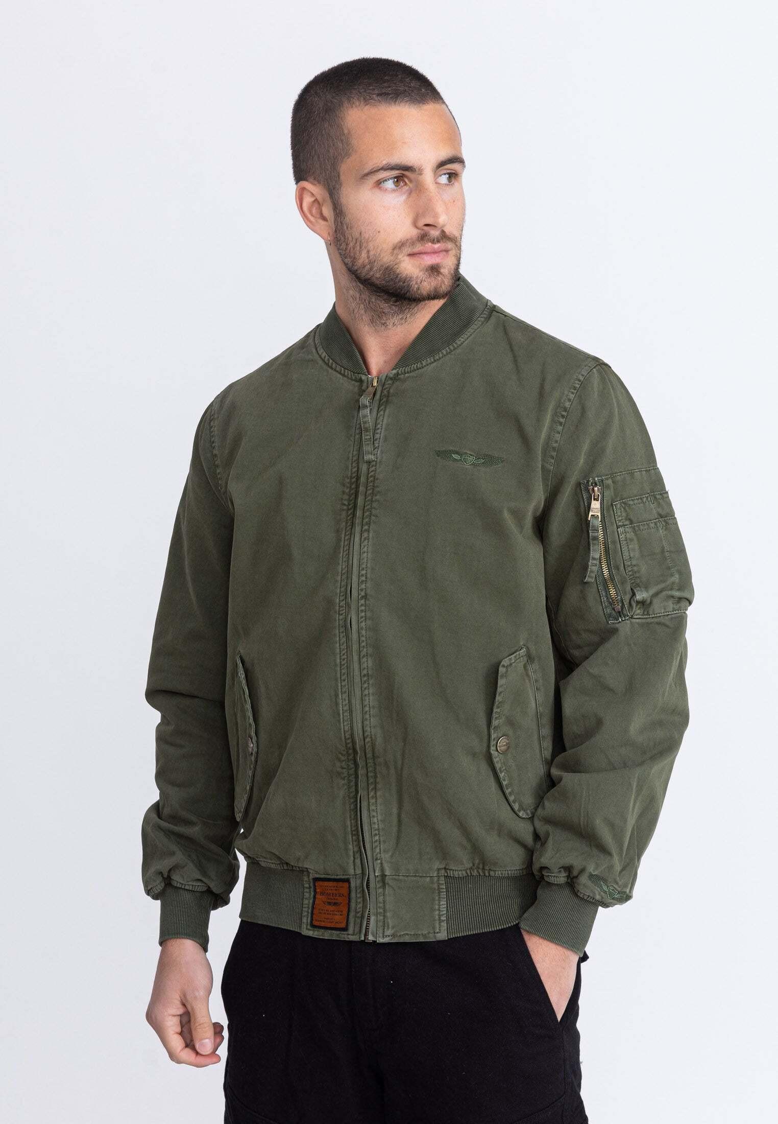 Jacken Mac M Herren Khaki M von Bomber