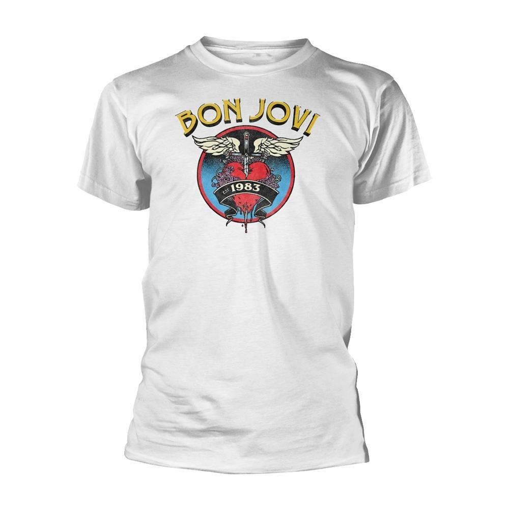 1983 Tshirt Damen Weiss S von Bon Jovi