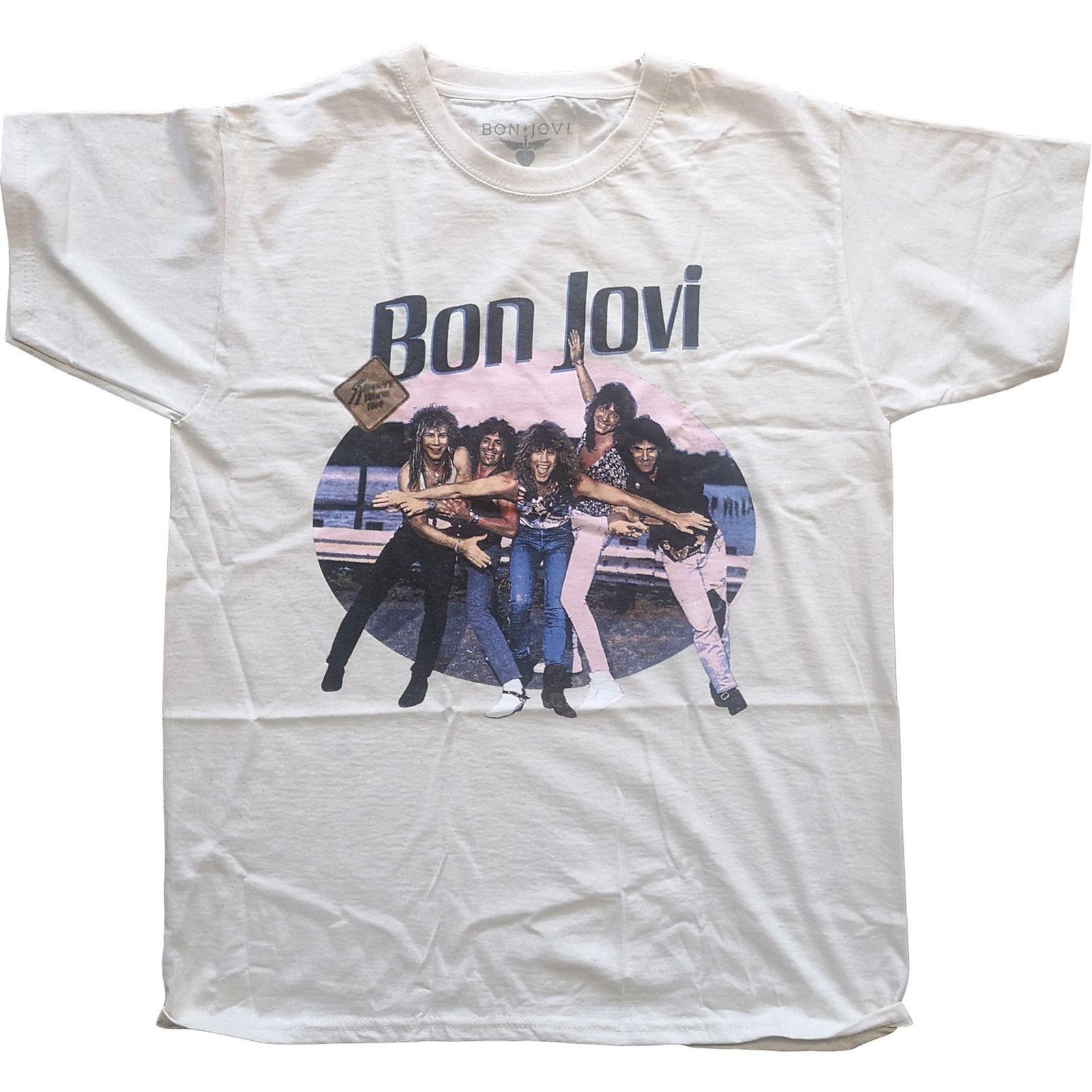 Breakout Tshirt Damen Beige L von Bon Jovi