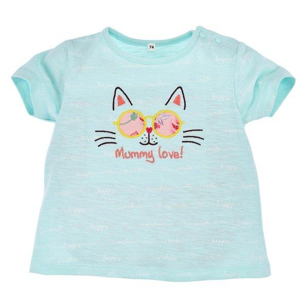 Kleinkinder T-shirt Kätzchen Mädchen Blau 62 von Bondi