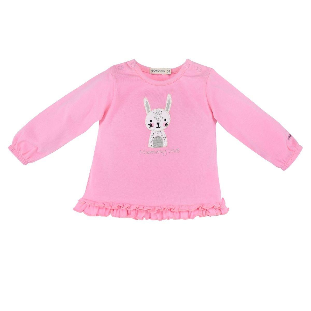 Kleinkinder Langarm Shirt Mommy Love Mädchen Pink 56 von Bondi