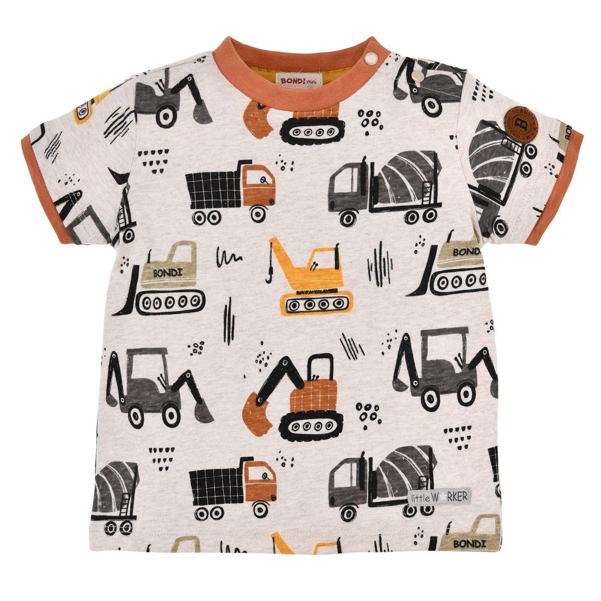Kleinkinder T-shirt Fahrzeugallover Jungen Multicolor 74 von Bondi