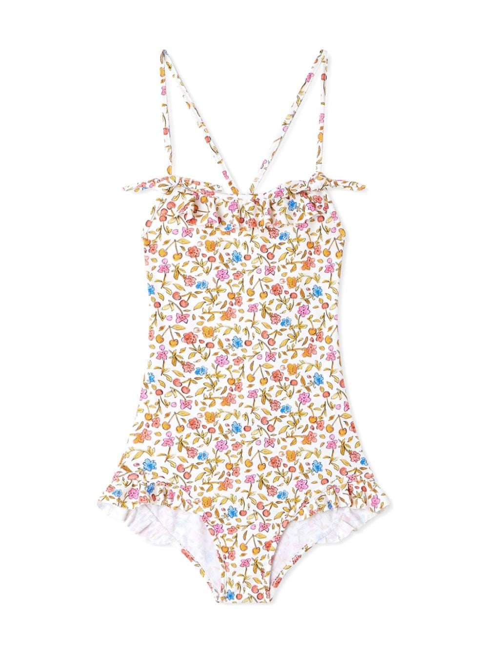 Bonpoint Abbie floral-print swimsuit - White von Bonpoint