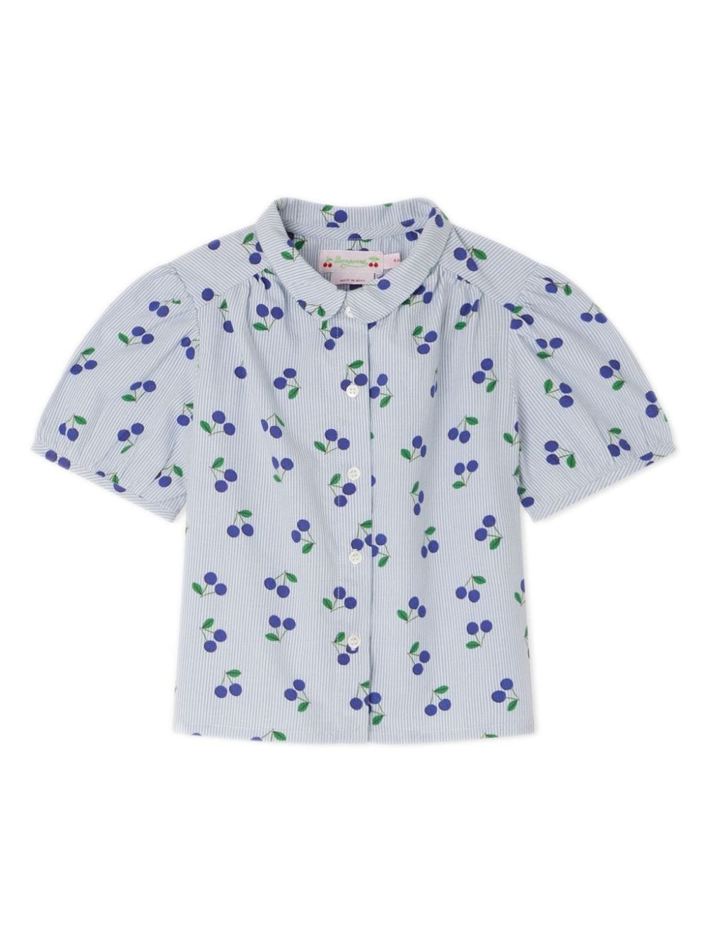 Bonpoint Adele graphic-print shirt - Blue von Bonpoint