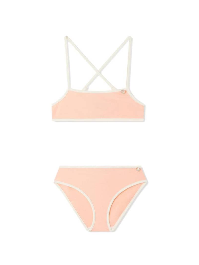 Bonpoint Admirativ contrasting-trim bikini - Pink von Bonpoint