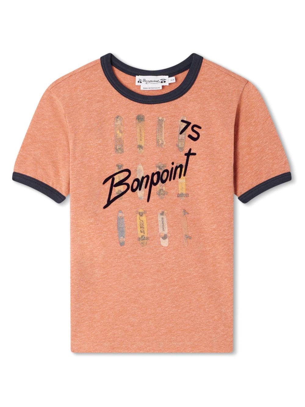 Bonpoint Akiva logo-print T-shirt - Orange von Bonpoint