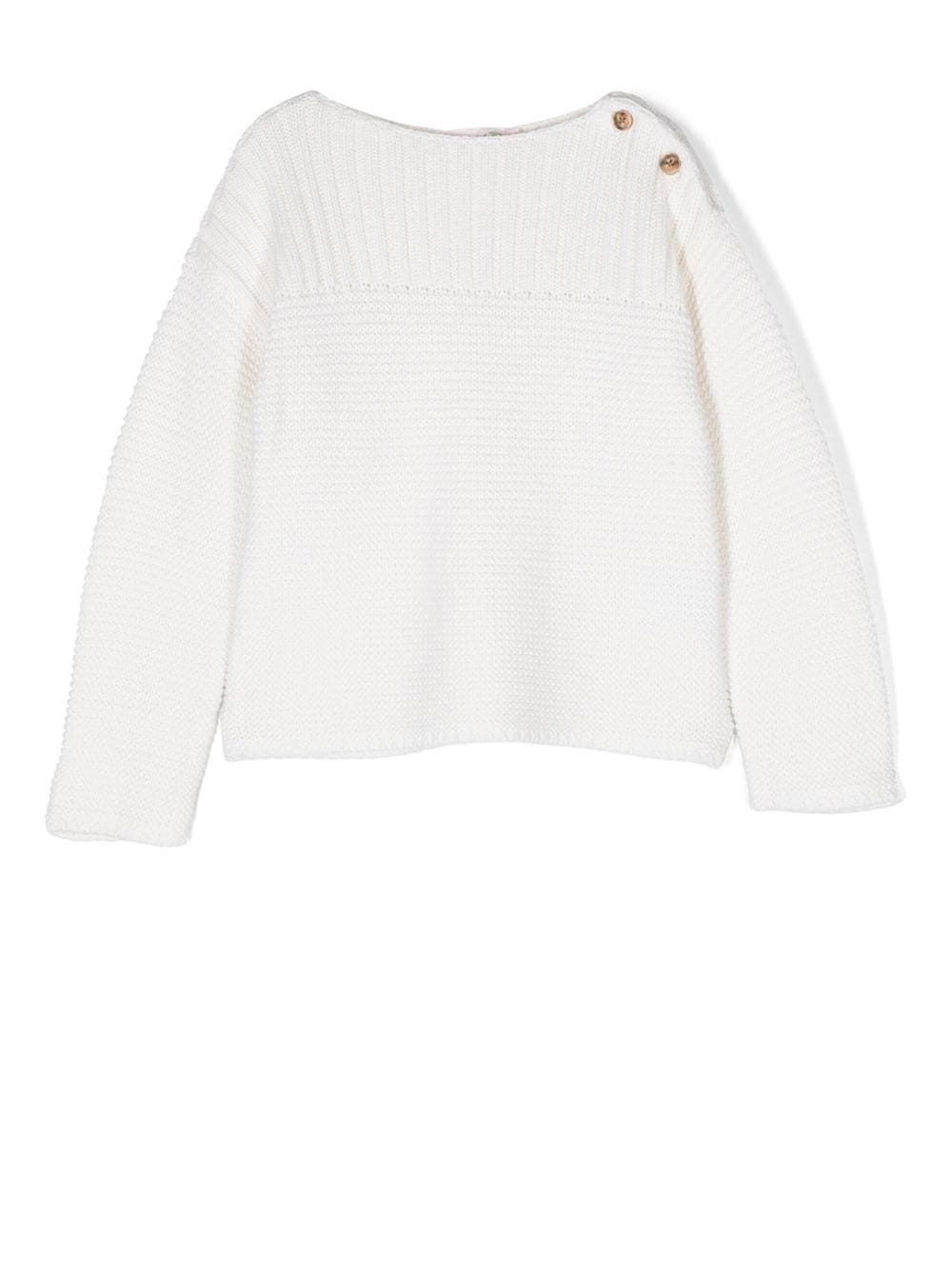 Bonpoint Amiral knitted jumper - White von Bonpoint