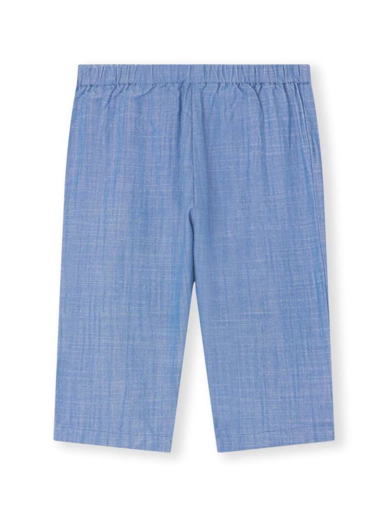 Bonpoint Bandy straight-leg cotton trousers - Blue von Bonpoint