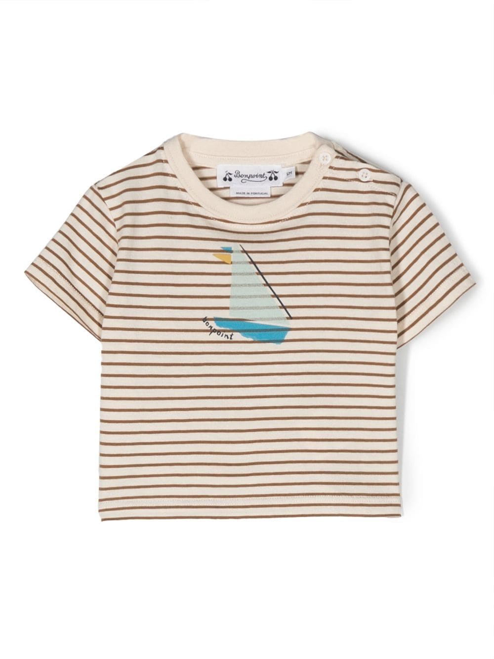 Bonpoint Cai striped T-Shirt - Neutrals von Bonpoint