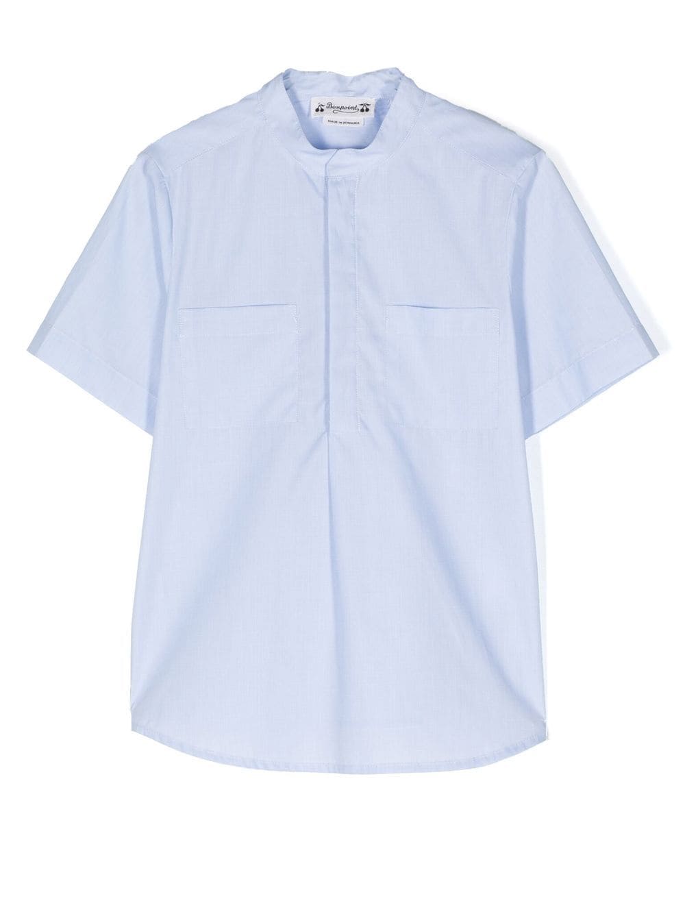 Bonpoint Cillian short-sleeved shirt - Blue von Bonpoint