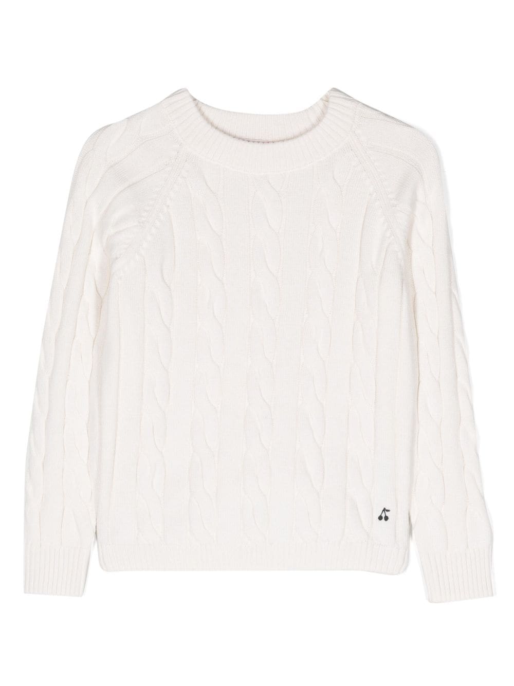 Bonpoint Dalton cable-knit jumper - White von Bonpoint