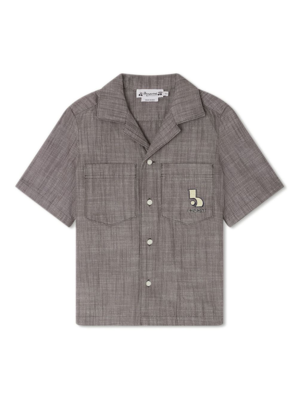 Bonpoint Fabri logo-embroidered shirt - Grey von Bonpoint