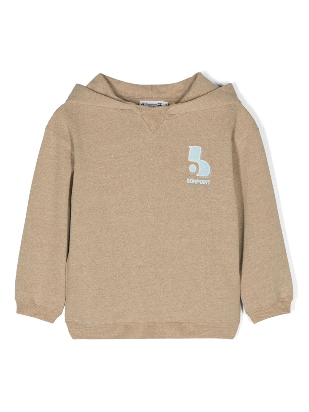 Bonpoint Felix logo-embroidered hoodie - Neutrals von Bonpoint