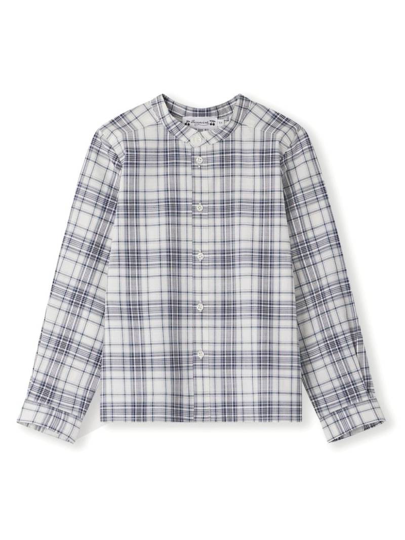 Bonpoint Floriant check-print shirt - Blue von Bonpoint