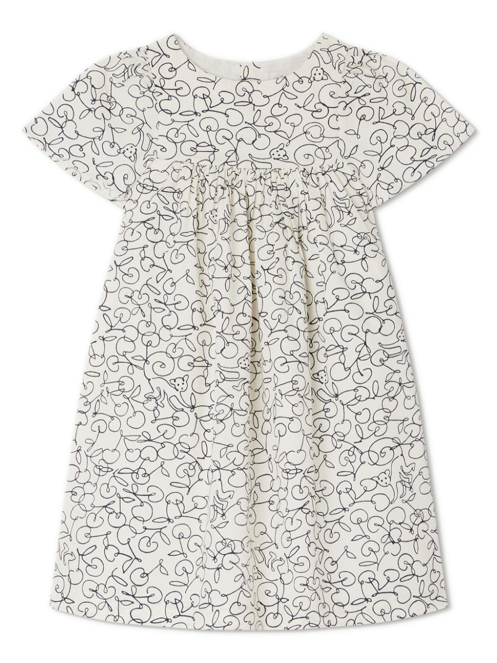 Bonpoint Francesca chalk-print dress - Neutrals von Bonpoint