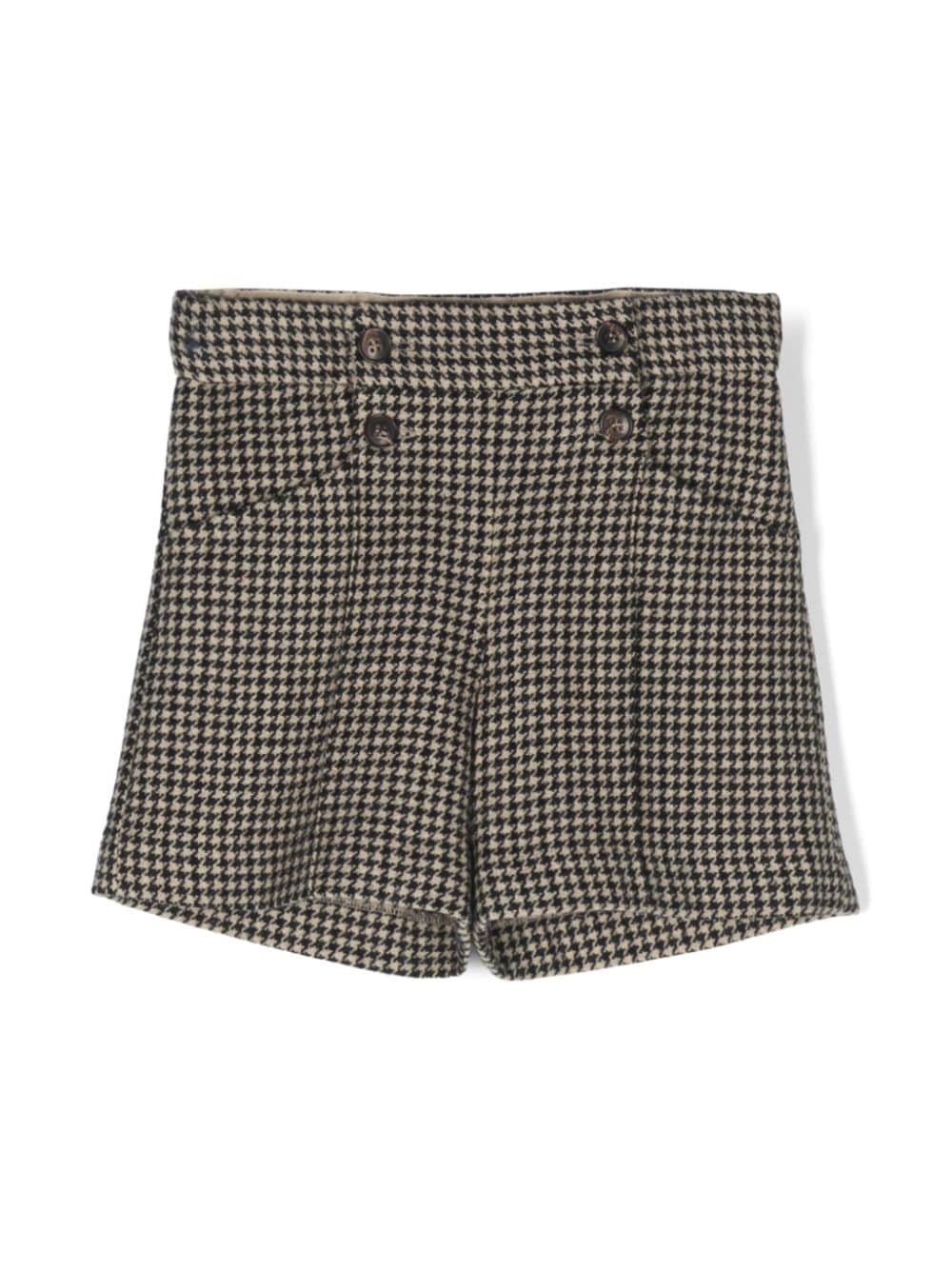 Bonpoint houndstooth-pattern tailored shorts - Neutrals von Bonpoint