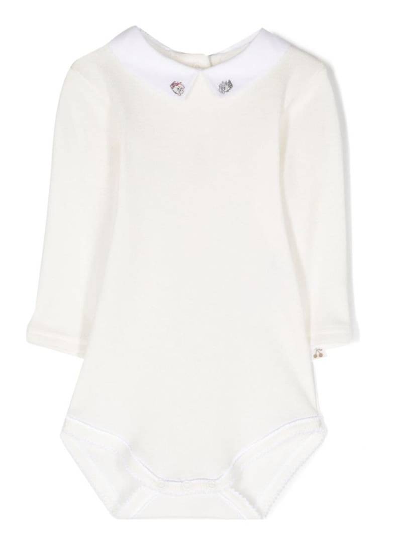 Bonpoint Septembre embroidered cotton body - White von Bonpoint