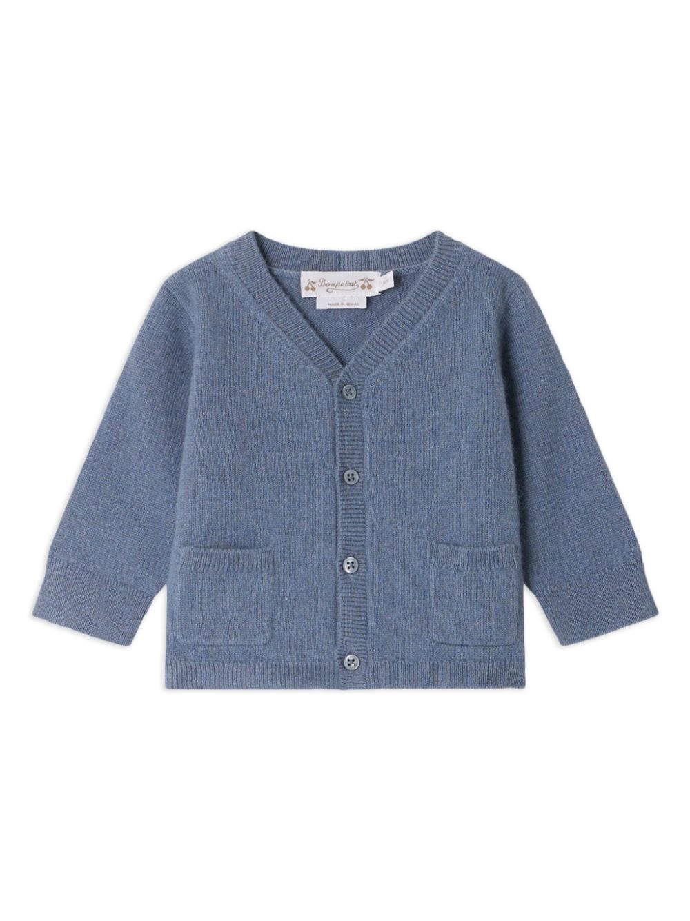 Bonpoint Tahiel V-neck wool cardigan - Blue von Bonpoint