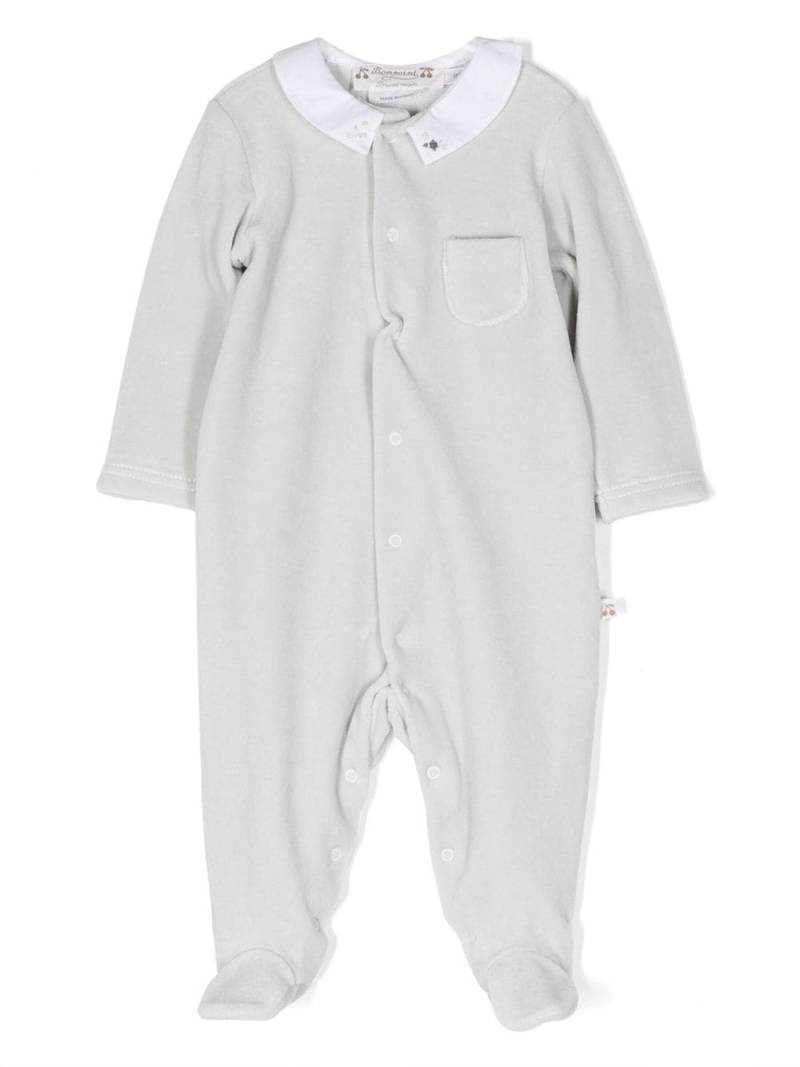 Bonpoint Tilouan button-up babygrown - Grey von Bonpoint