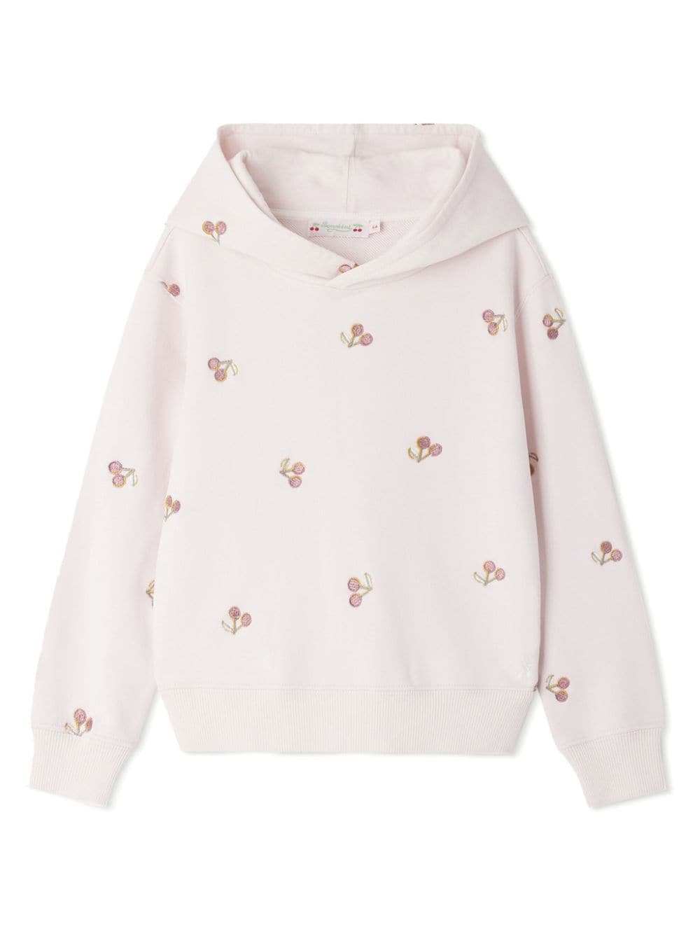 Bonpoint Tita cherry-embroidered cotton hoodie - Neutrals von Bonpoint