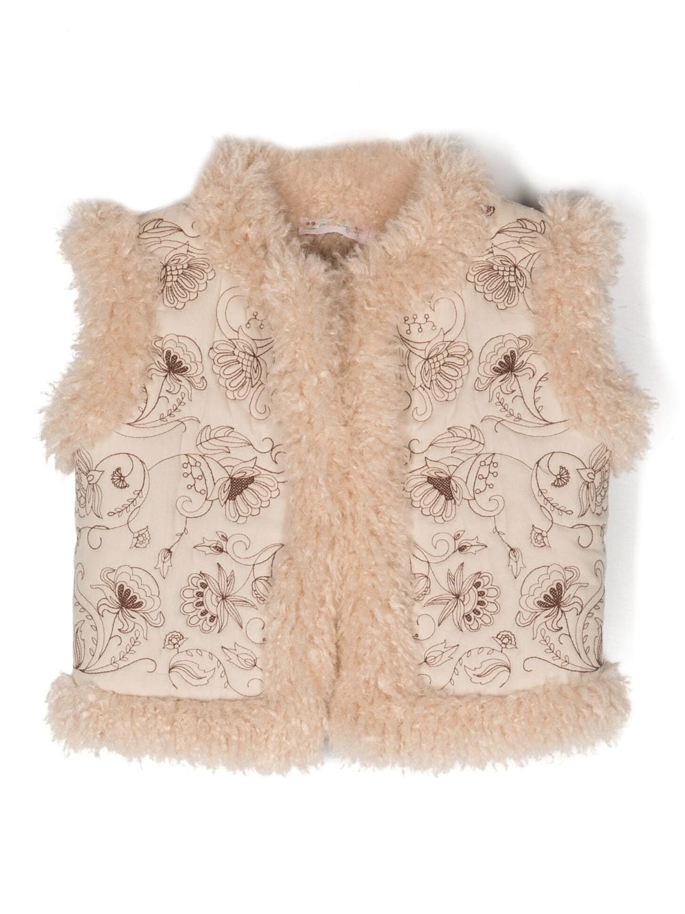 Bonpoint Tuli floral-embroidered gilet - Neutrals von Bonpoint