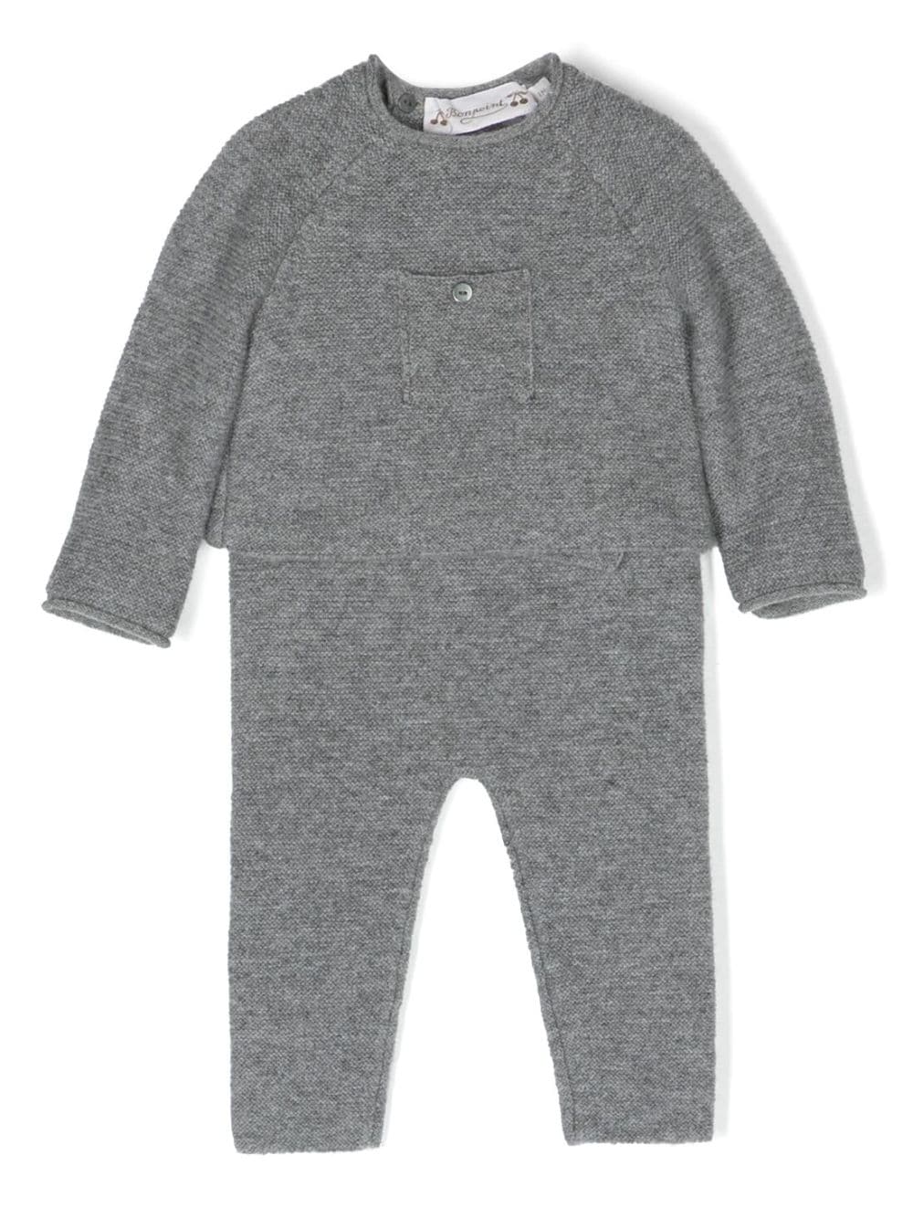 Bonpoint cashmere babygrow set - Grey von Bonpoint