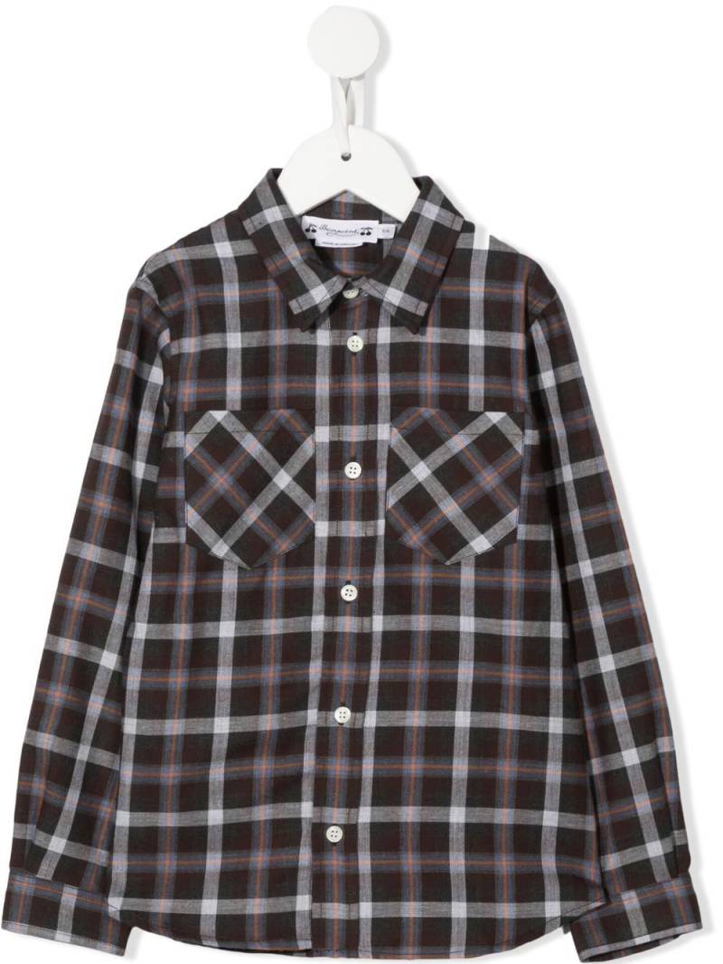 Bonpoint check-pattern long-sleeve shirt - Brown von Bonpoint
