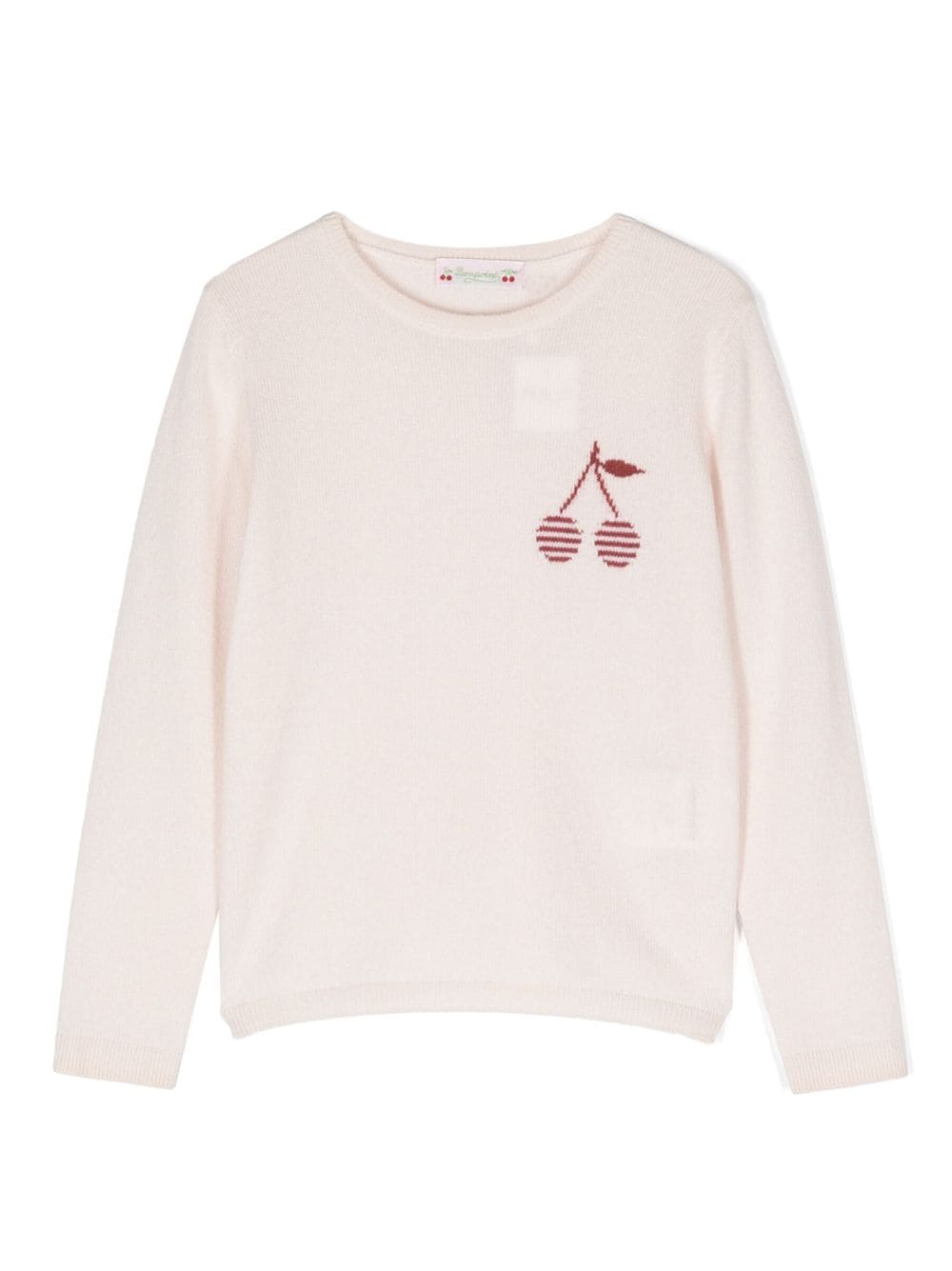Bonpoint cherry-jacquard cashmere sweater - Neutrals von Bonpoint